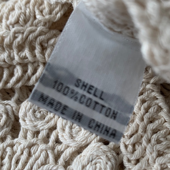 Rebellion Crochet Boho Crop Top in Cream - Picture 5 of 16